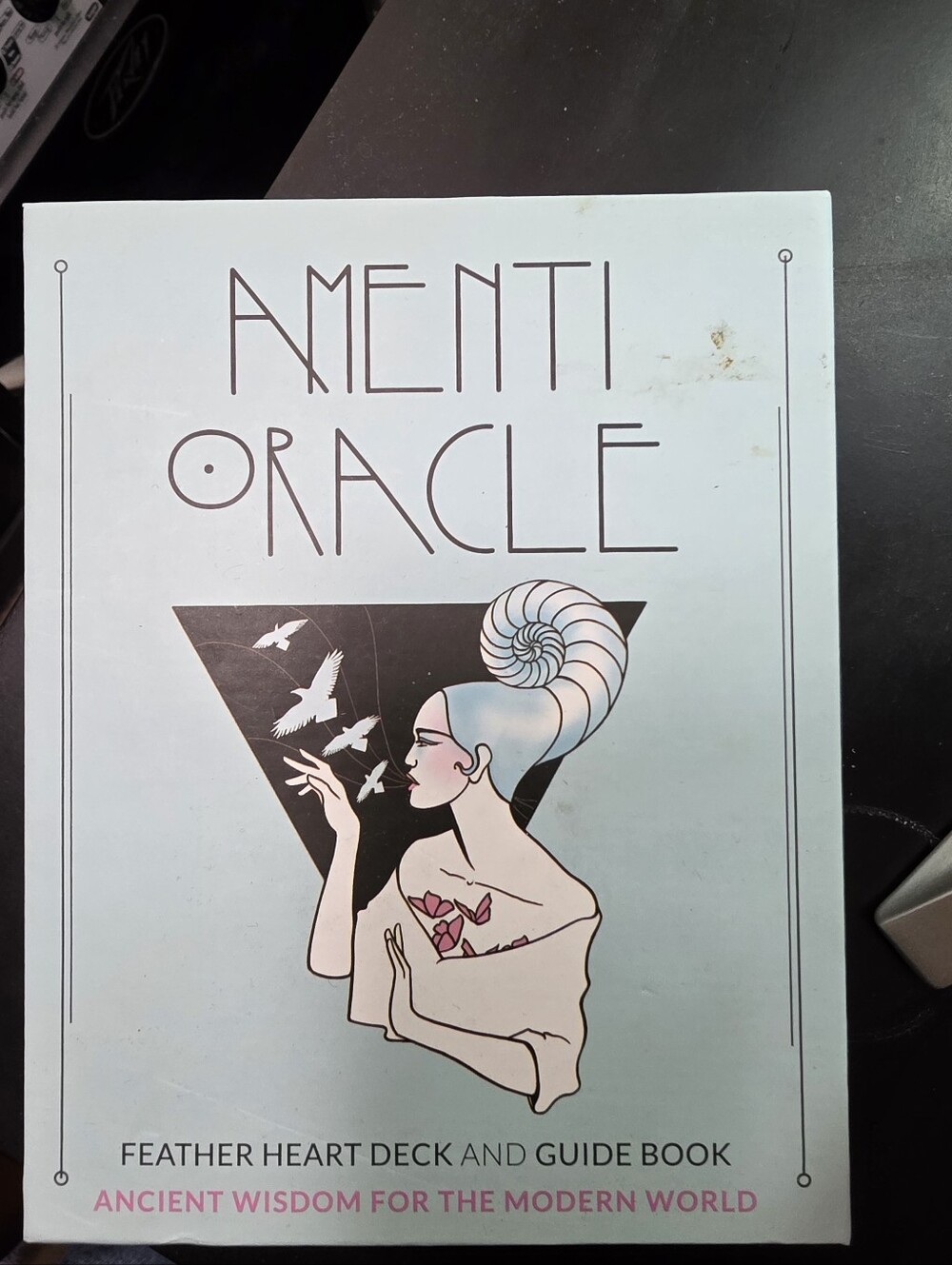 Feather Heart Amenti Oracle Deck & Guide Book - White